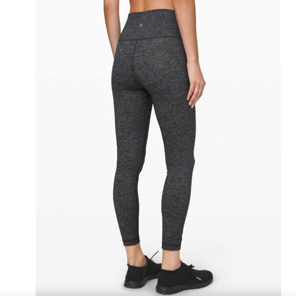 Lululemon Wunder Under High-Rise Tight 25", Heathered Black - Picture 1 of 4
